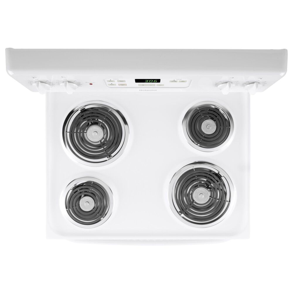 Hotpoint 30" Free-Standing Standard Clean Electric Range in White, , large