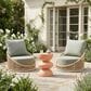 Zuo Modern Tressa Side Table in Terracotta, , large