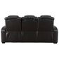 Signature Design by Ashley Party Time Power Reclining Sofa with Power Headrest in Midnight, , large