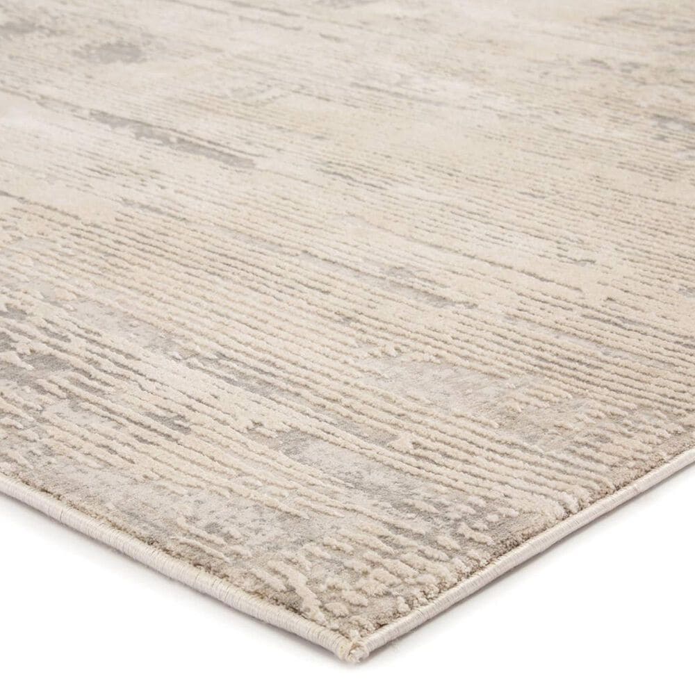 Jaipur Cirque Paxton White Alyssum and Whitecap Gray 2&#39;6&quot; x 8&#39; Runner, , large