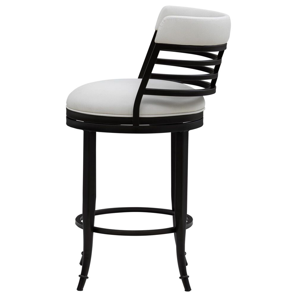 Armen Living Telia Swivel  Counter  Stool in Ivory, , large