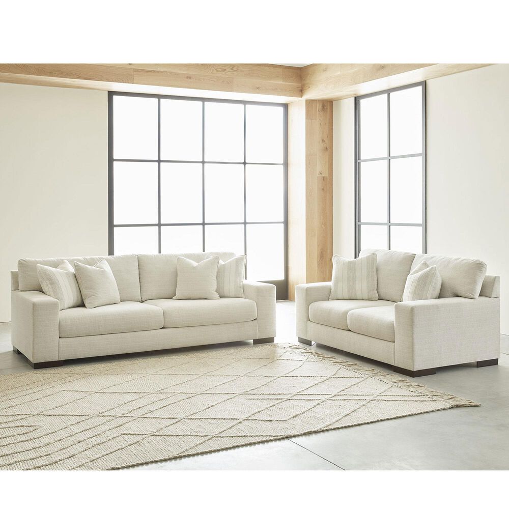 Ashley Maggie 2-Piece Stationary Living Room Set in Birch, , large