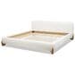Jennifer Taylor Home Alpine Puffy Modern King Platform Bed in Ivory White, , large