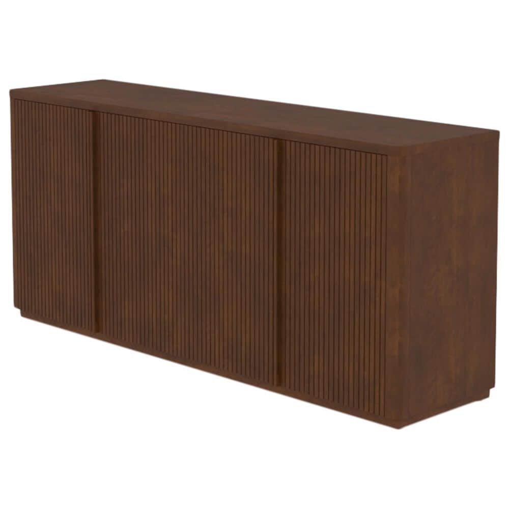 Canadel Modern 4-Door Buffet in Cognac Washed, , large