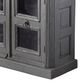 Jaipur Home One of a Kind Architectural Bookcase in Dark Grey, , large
