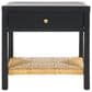 Safavieh Berlynne Nightstand in Black and Natural, , large