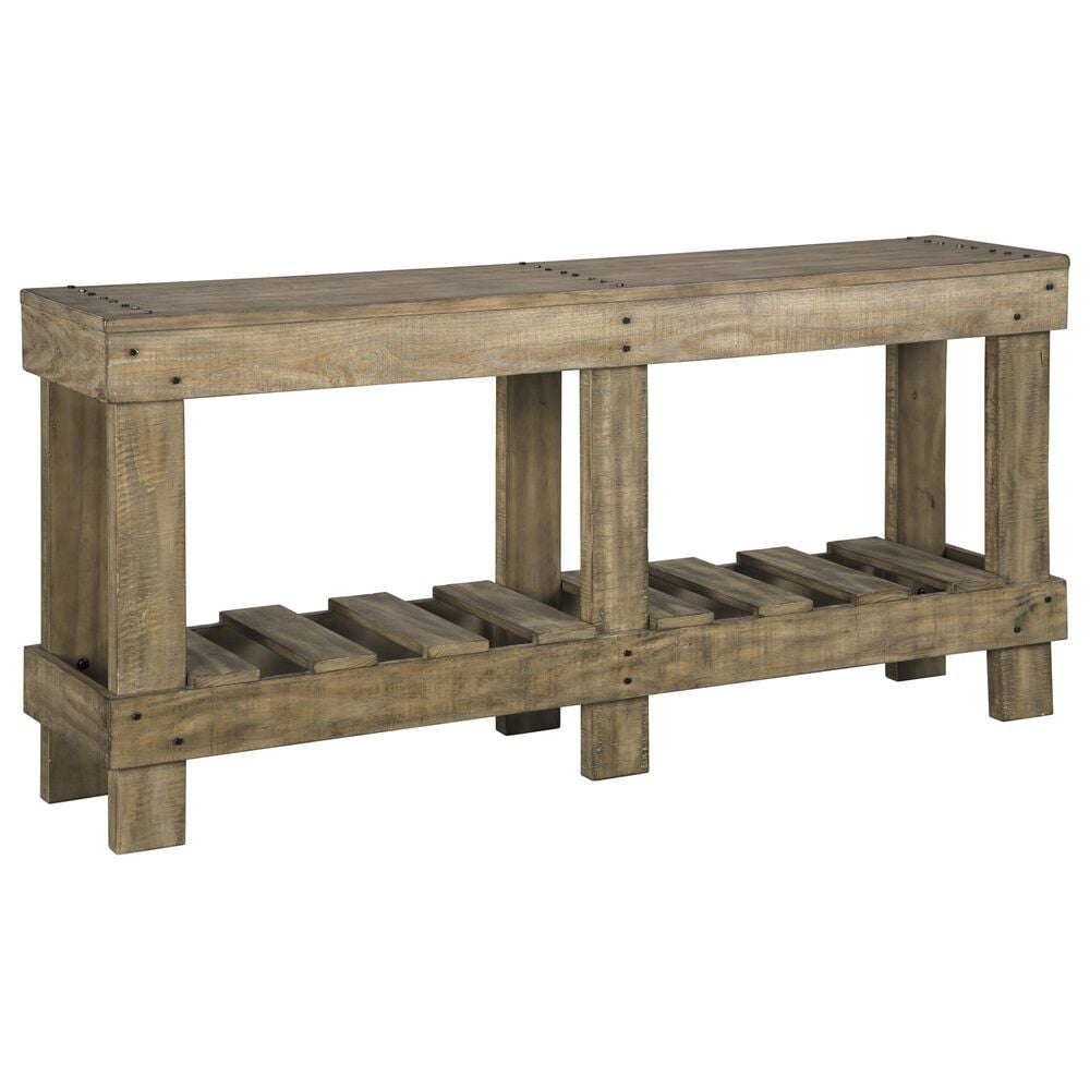 Ashley Susandeer Console Sofa Table in Brown, , large