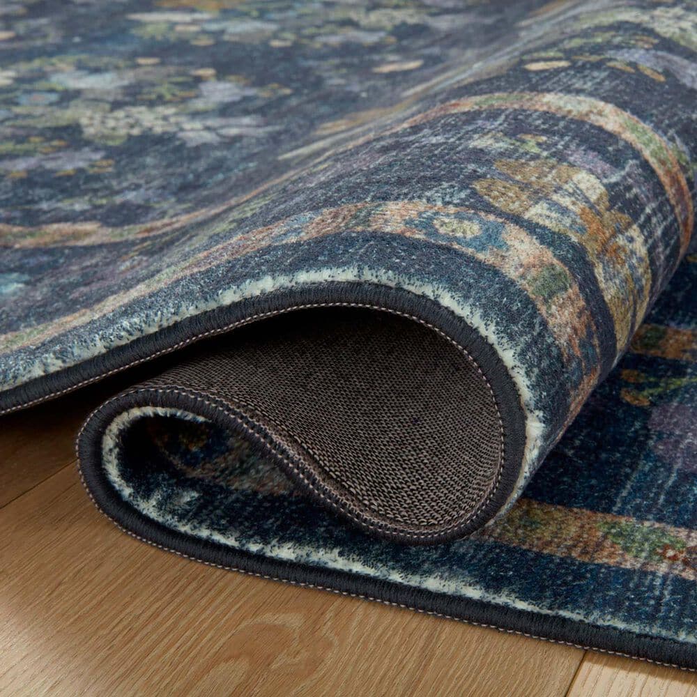 Rifle Paper Co. x Loloi Courtyard 2&#39;3&quot; x 3&#39;9&quot; Seville Navy Area Rug, , large