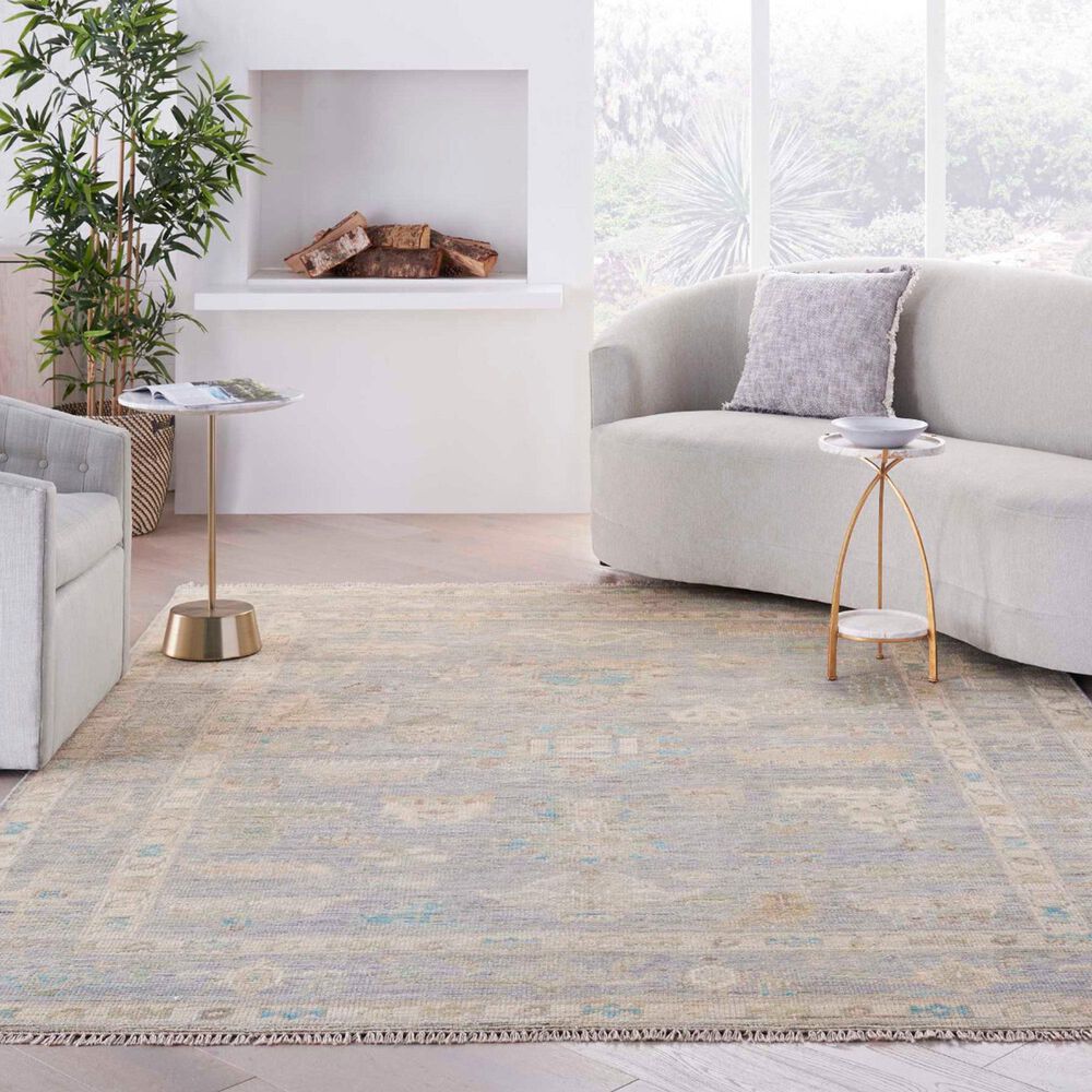 Nourison Odessa Grey and Multicolor 5'6" x 8' Area Rug, , large