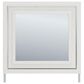 Ashley Zuraleus Dresser Mirror in Matte White, Chrome and Silver, , large
