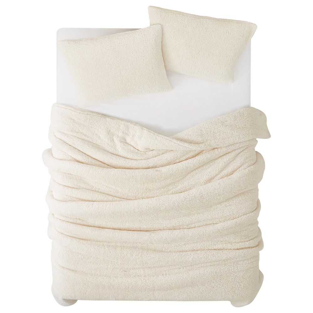 Pem America Marshmallow Sherpa 2-Piece Twin Comforter Set in Ivory, , large