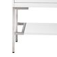 James Martin Vanities Mantova 35.4" Single Bathroom Vanity in Glossy White and Brushed Nickel with 2 cm Charcoal Black Resin Countertop and Rectangular Sink, , large