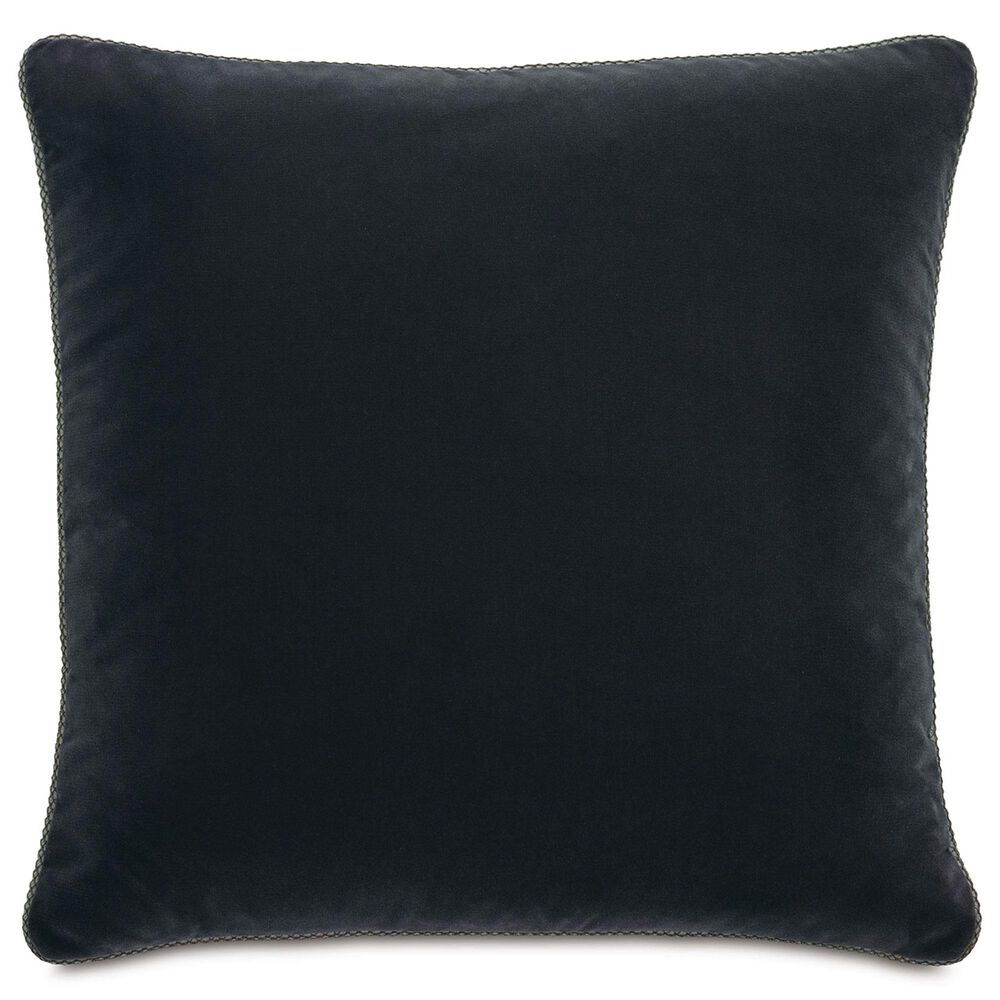 Eastern Accents Priscilla 27" Square Euro Pillow Sham in Fomo Charcoal and Edris Charcoal, , large