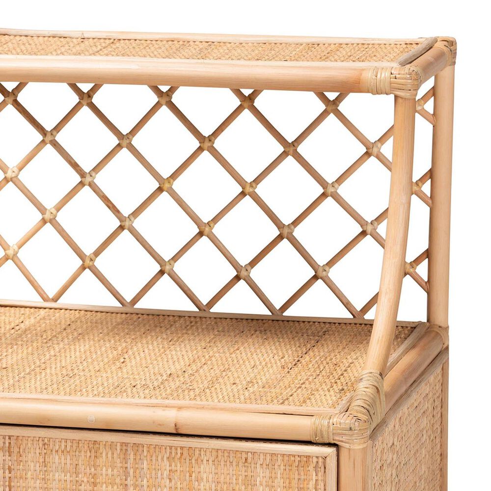 Baxton Studio Lalo 1-Drawer Nightstand in Natural Brown, , large