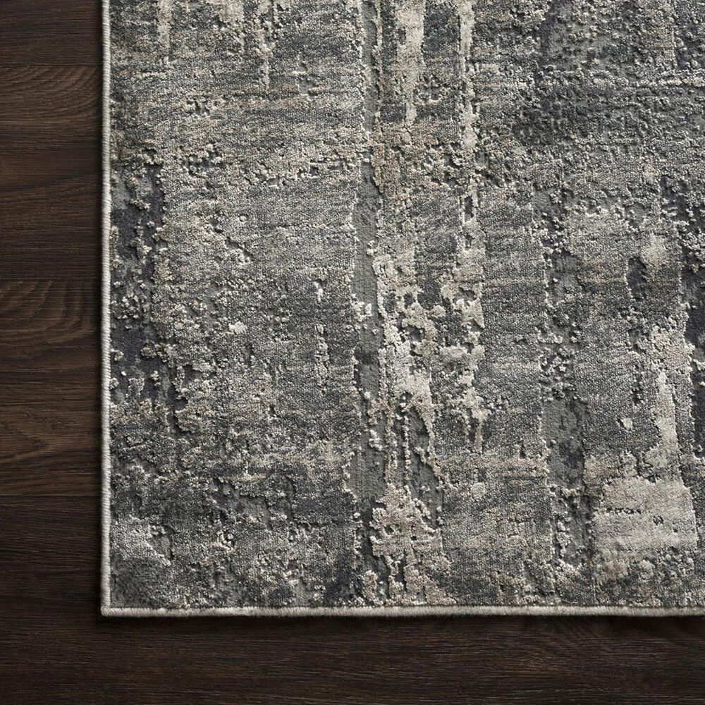 Loloi Cascade CAS-03 3&#39;7&quot; x 5&#39;7&quot; Ivory and Charcoal Area Rug, , large