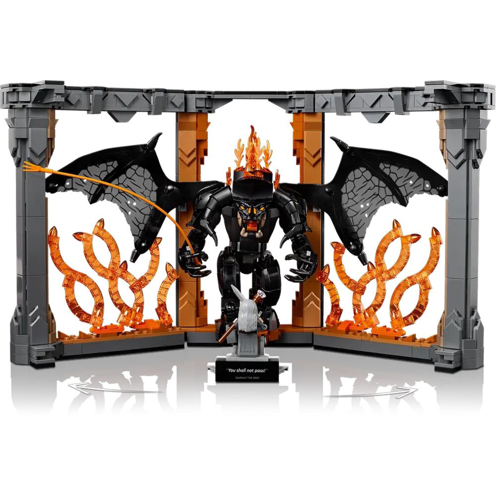 LEGO Icons Lord Of The Rings Booknook - Gandalf and Durin&#39;s Bane Building Set, , large