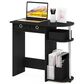 HOMLUX 32" Computer Desk with Two Drawers in Americano and Stainless Steel, , large