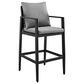 Armen Living Grand Patio Bar Stool in Dark Gray, , large