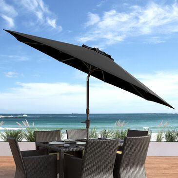 CorLiving 10" UV & Wind Resistant Patio Umbrella in Black, , large