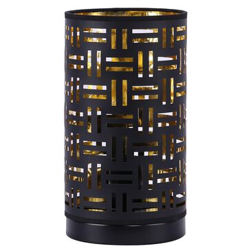 Grandview Gallery Uplight in Black and Gold, , large