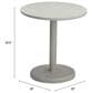Zuo Modern Liora 28" Round Dining Table in White and Gray - Table Only, , large