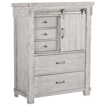 Signature Design by Ashley Brashland 5 Drawer 1 Door Chest in White, , large