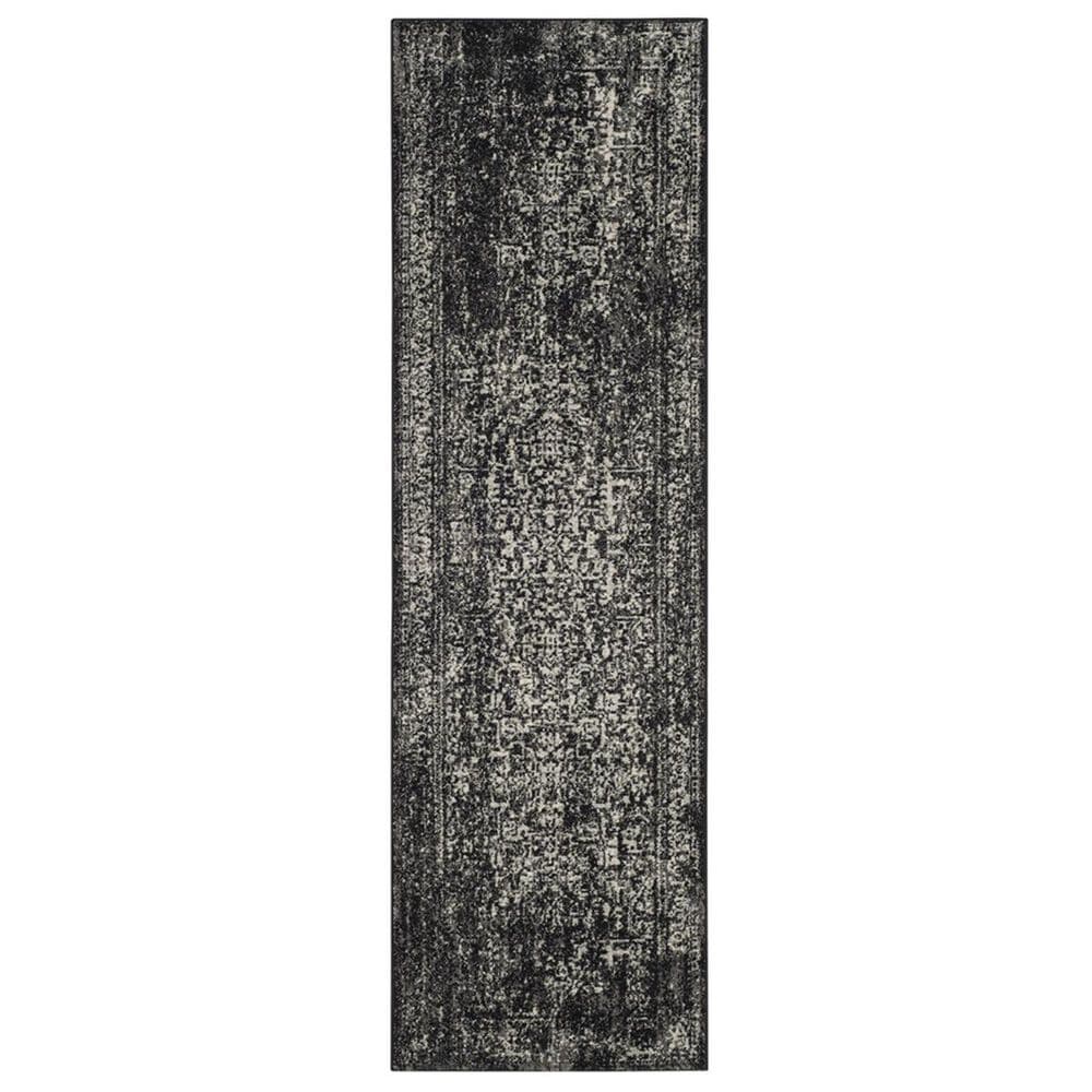 Safavieh Evoke EVK256R 2&#39;2&quot; x 11&#39; Black and Grey Runner, , large