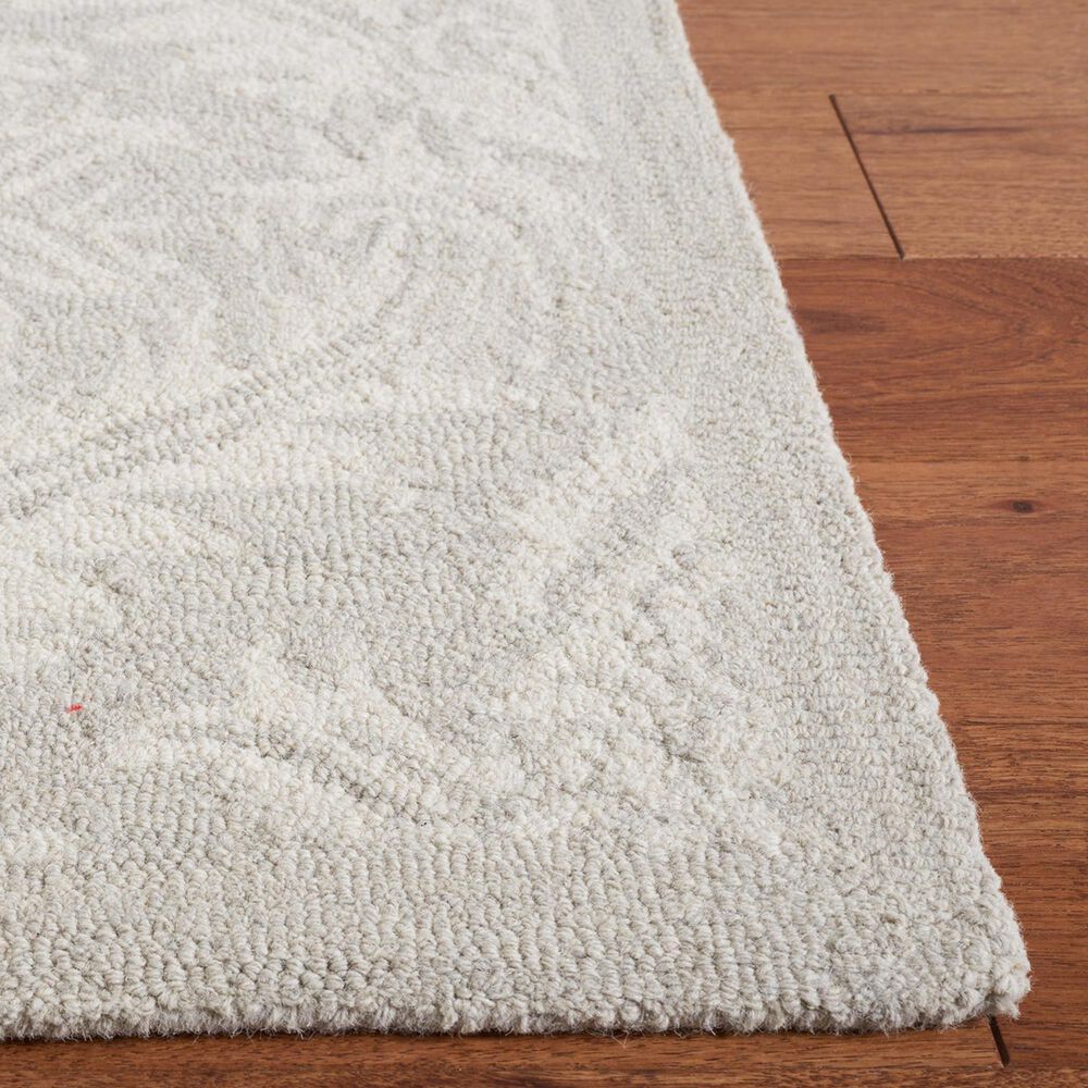 Safavieh Micro-Loop 2&#39;3&quot; x 7&#39; Silver Runner, , large