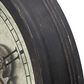 A&B Home Round Clock with Exposed Gold Gears in Gray and Black, , large