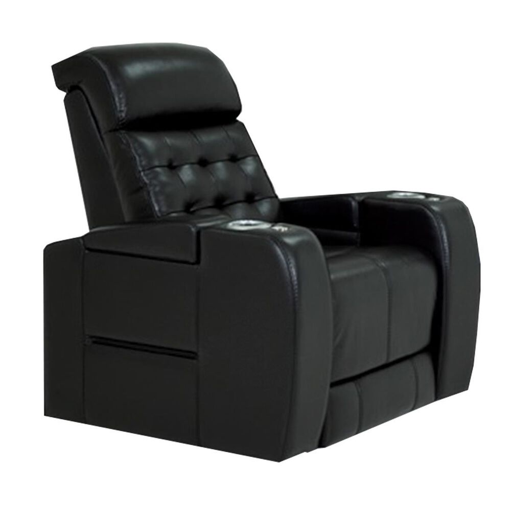 Style Expressions Erindale Power Recliner with Power Headrest and Lumbar in Onyx, , large