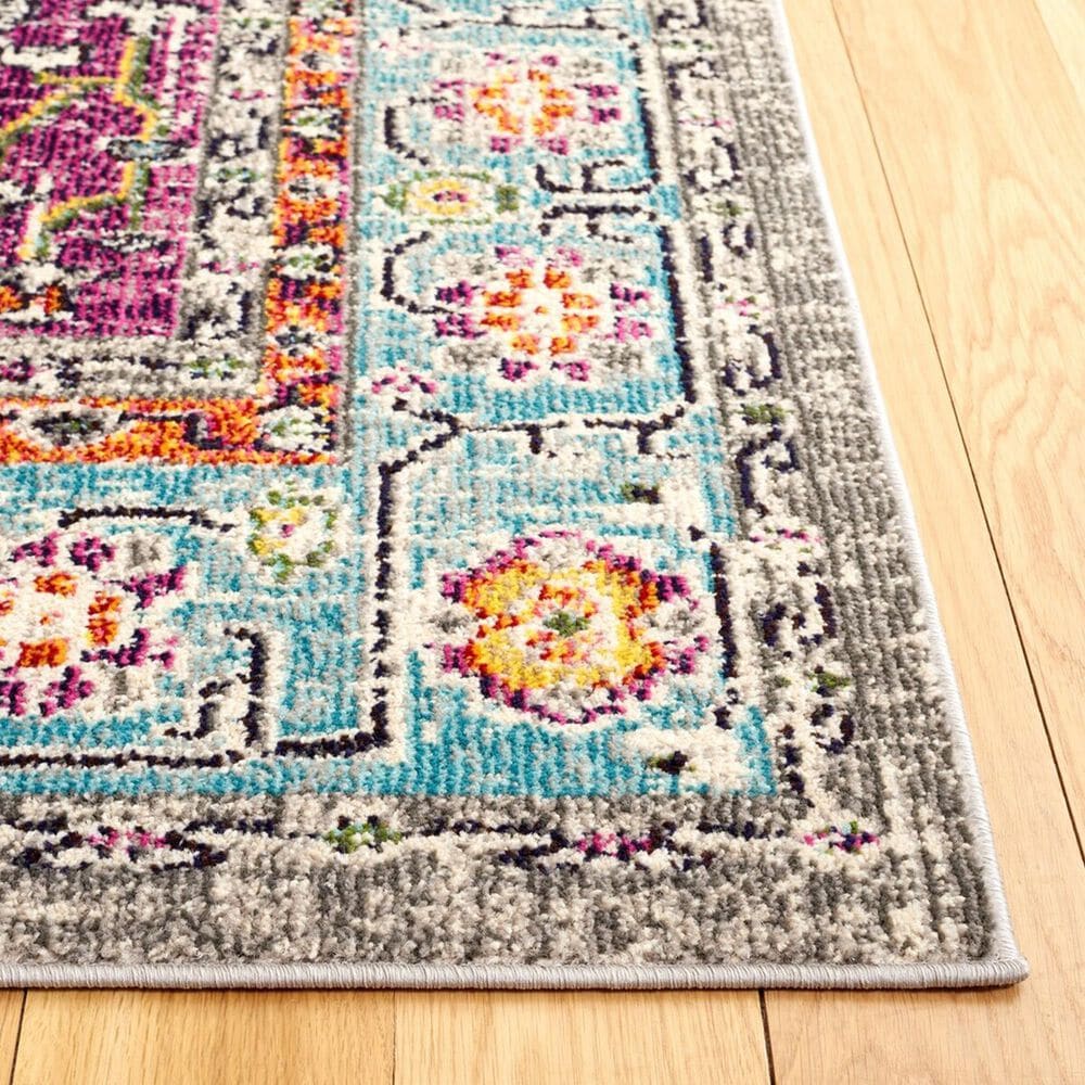 Safavieh Monaco MNC246L-212 2&#39;2&quot; x 12&#39; Violet/Light Blue Runner, , large