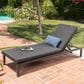 Hearth and Haven Navan Outdoor Foldable and Stackable Chaise Lounge in Dark Grey, , large