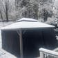 HOMLUX 12-ft x 10-ft Aluminum Gazebo with Double Metal Roof in Light Gray, , large