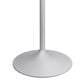 Leisuremod LeisureMod Verve Collection Modern Bar Height Table White Base with 27 Square Marbleized White Laminated  Top, , large