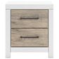 Ashley Charbitt 4-Piece Queen Panel Bedroom Set in Brown and Matte White, , large