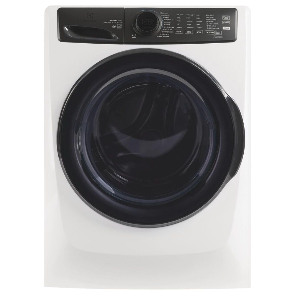 Electrolux 700 Series 4.5 Cu. Ft. Front Load Washer and 8.0 Cu. Ft. Gas Dryer Laundry Pair with Two Pedestals in Matte White, , large