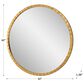 Uttermost Dandridge Round Wall Mirror in Metallic Gold Leaf, , large