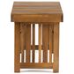 Hearth and Haven Kyoto Outdoor Folding Side Table with Slatted Top in Teak, , large