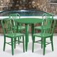 Flash Furniture 5-Piece Round Metal Table Bistro Set in Green, , large