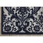 Nourison Damask DAS02 2"3" x 3"9" Ivory and Navy Area Rug, , large