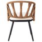 Hearth and Haven 5-Piece Outdoor Dining Set with Dark Yellow Rattan Chairs and Plastic Wood Table in Beige, , large