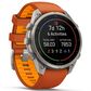 Garmin fenix 9 Pro Smartwatch 47mm Titanium with Autumn Orange and Spark Orange Silicone Band, , large