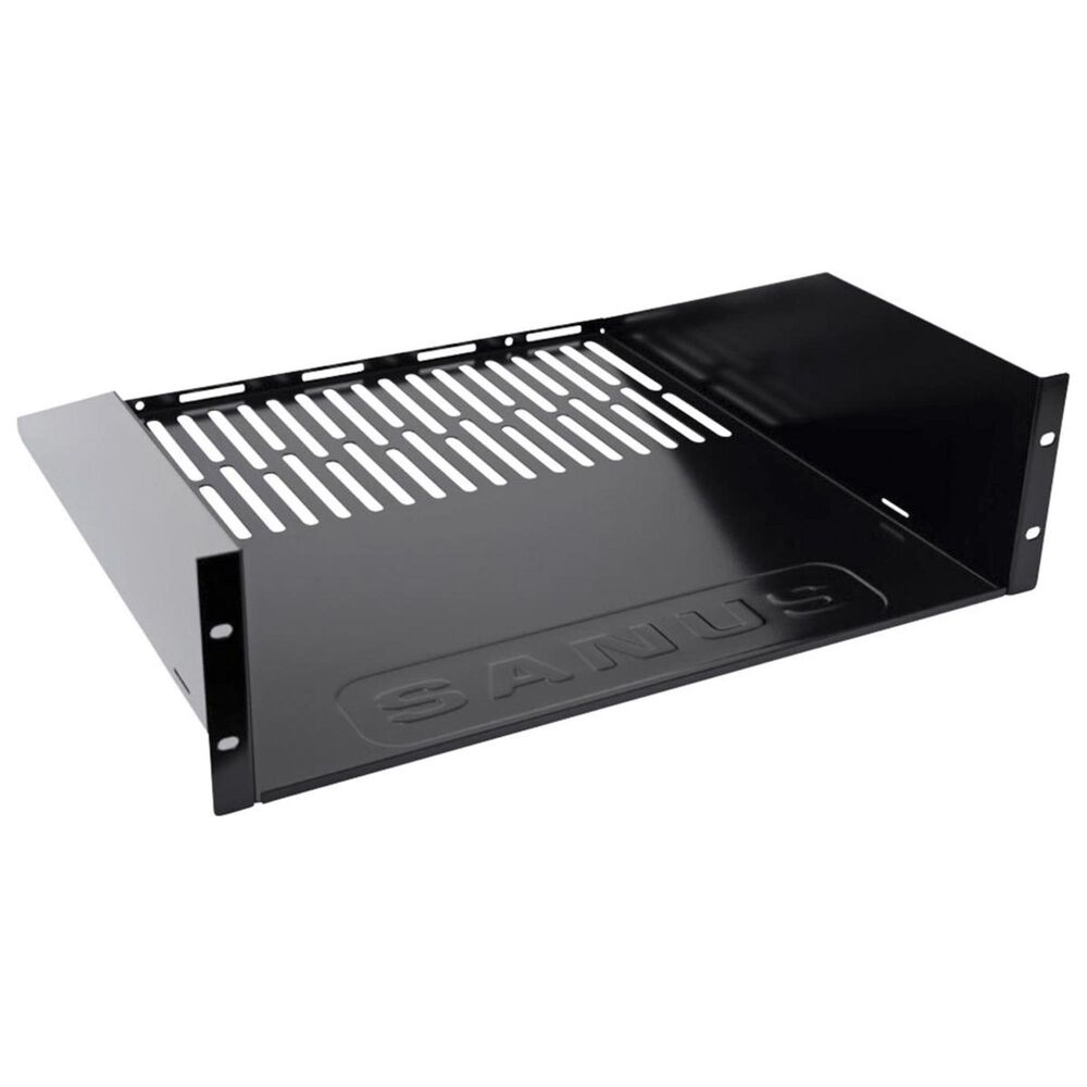 Sanus 3U Vented Rackmount Shelf in Black, , large