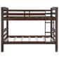 Linon Home Decor Levi Twin Over Twin Bunk Bed in Espresso, , large