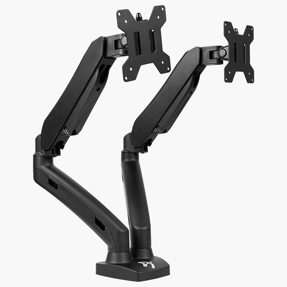 Arozzi Alzare Dual Gas Spring Monitor Arm in Black, , large