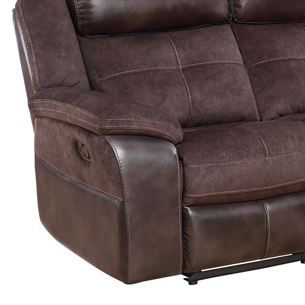 Steve Silver Pueblo Manual Recliner Sofa in Coffee, , large