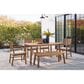 Ashley Janiyah Patio Dining Bench in Light Brown, , large