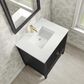 James Martin Myrrin 30" Single Bathroom Vanity in Carbon Oak with Single Hole 3 cm White Zeus Silestone Top and Rectangular Sink, , large