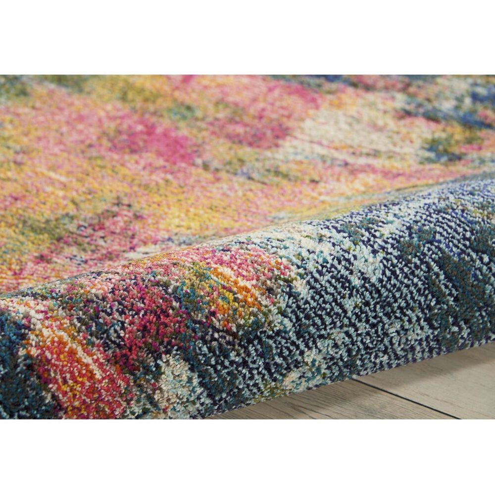 Nourison Celestial CES09 5&#39;3&quot; x 7&#39;3&quot; Blue and Yellow Area Rug, , large