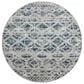 Radici USA Livigno Southwestern 5"3" Round Blue Area Rug, , large